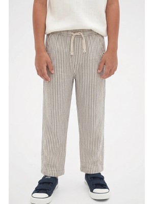Müslin Pantolon 1-10 Yaş İnce Çizgili