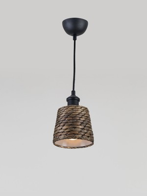 Bahar Aydınlatma Bahar Hasır El Dokuması Rattan Sarkıt - 1612