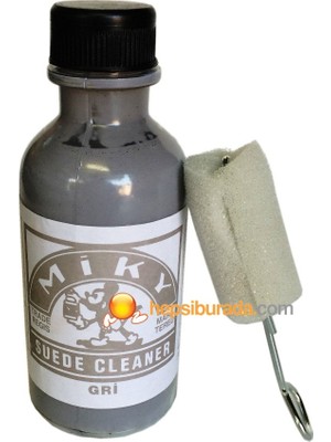 Miky Süet Nubuk Likit Ayakkabı Boyası 100ml Gri Renkli Su Bazlı Özellikli Ürün