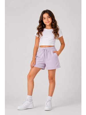 Myhanne Basic Double Paça Kız Çocuk Şort 30605