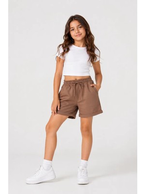 Myhanne Basic Double Paça Kız Çocuk Şort 30605