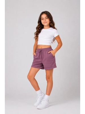 Myhanne Basic Double Paça Kız Çocuk Şort 30605
