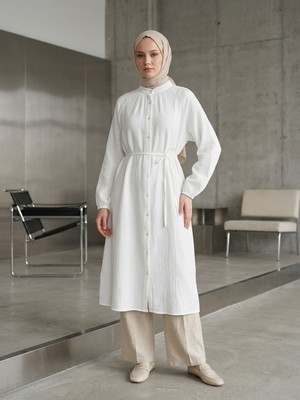 Foremia Tunik Uzun-Ekru -