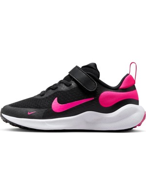 Nike Revolution 7 (Psv) Unisex Walking Shoes Lastik Bağcıklı Unisex Yürüyüş Ayakkabısı Siyah-Pembe