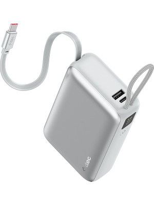 Ttec Recharger Pro LCD 20.000MAH Pd 45W Usb-C Makaralı Kablolu Taşınabilir Hızlı Şarj Aleti / Powerbank 2BB277G