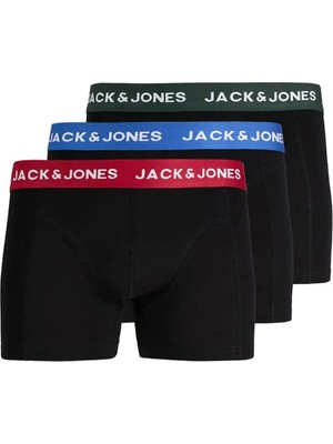 Jack & Jones 12304176 Jacgeo Solid Boxer 3 Lü Siyah