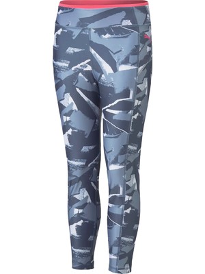 Puma Kadın / Kız Mavi Puma Modern Sports Aop 7/8 Tights Mavi Kız Çocuk Tayt