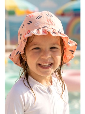 Remsa Kız Çocuk 4-8 Yaş Bucket Şapka 05-R060 Açık PEMBE01