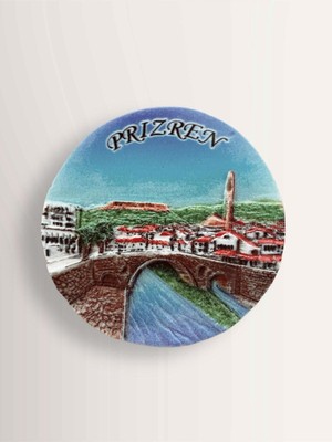 Mundy Prizren ( Kosova ) Temalı Polyester Kabartma Magnet Buzdolabı Süsü