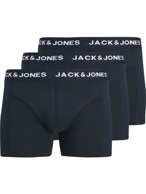 Jack & Jones 12304175 Jactony Solid Boxer 3 Lü Lacivert