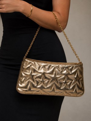YNS Collection Gold Zincirli Omuz Çantası