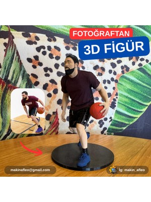Makinafleo Kişiye Özel 3D Sporcu Figürü (20CM)