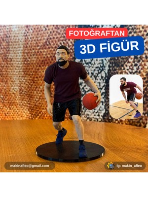 Makinafleo Kişiye Özel 3D Sporcu Figürü (25CM)