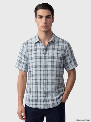 Lc Waikiki Yeni Sezon Regular Fit Ekose Armürlü Erkek Gömlek