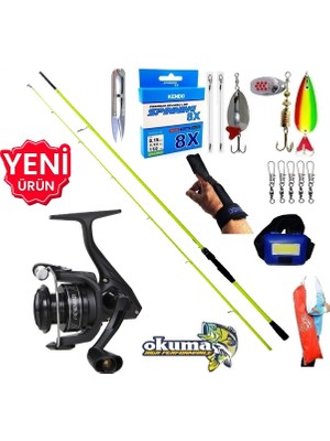 Oslo Okuma Revenger RV-4000A 210CM 5-45GR Karbon High Tech Turna Spin Olta Takımı Seti