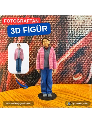 Makinafleo Kişiye Özel 3D Tekli Figür (25CM)