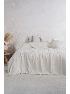 Elart Fancy Yatak Örtüsü ve Koltuk Örtüsü (200*230 Cm) Ekru