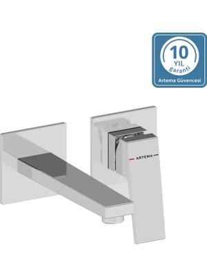 Artema Shift T60 A43798 Ankastre Lavabo Bataryası, Krom