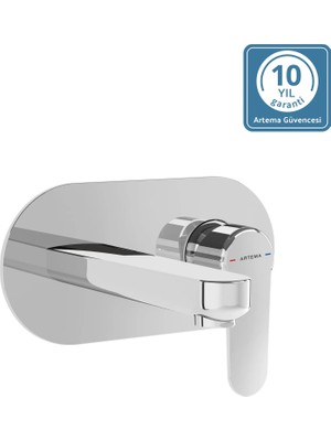 Artema Shift T50, A43790, Ankastre Lavabo Bataryası, Sıva Üstü, Krom