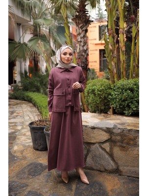 Bwest Keten Takım - Bordo