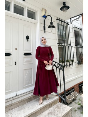 Bwest Elbise - Bordo