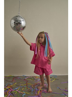Oh la la Koala For Little Ones Pembe Candy Summer Biyeli Gömlekli Takım