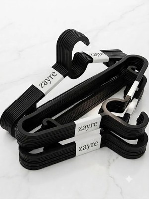 Zayre 30 Adet Plastik Elbise Askısı, Kaymaz Tasarım ile Pantolon, Etek ve Gömlekler için Uygun