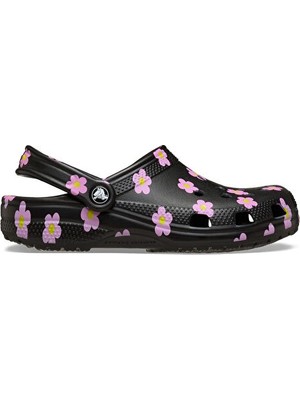 Crocs Classic Flower Clog K Çocuk Terliği 212670-001SIYAH