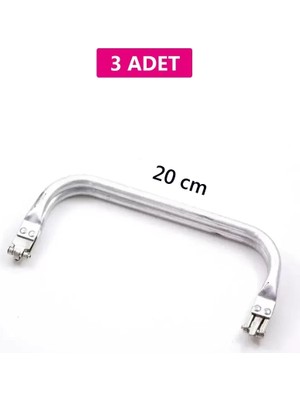 Herşey Trend Herşeytrend Gizli Metal Çanta Bursu – 3 Adet - 20 cm - Metal Çanta Aparatı Çanta Aksesuarı