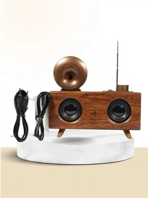 Cndr Nostaljik Radyo Bluetooth Bağlantılı Şarjlı Yüksek Ses Kaliteli