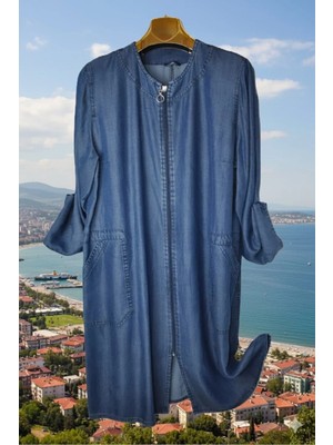 Elma Abone Kot Yazlık Ten Sel Fermuarlı Kısa Kap