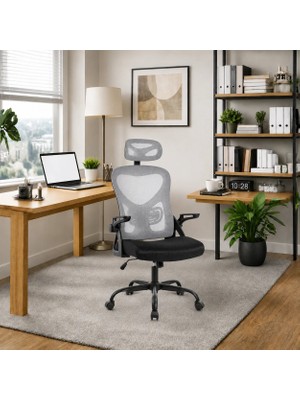 Adore Mobilya Action x Ergonomik File Sırtlı Yönetici ve Çalışma Koltuğu – Gri