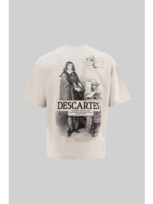 Machinist Erkek Descartes Design Oversize Tişört Uzay Grisi