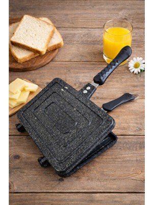 Empressco Granit Döküm El Tostu, 25X18 Cm, Sağlam ve Dayanıklı Tost Makinesi