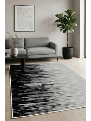 Pelura Halı Modern Desen Dijital Baskılı Yıkanabilir Kaymaz Taban Salon Oturma Odası Antre Koridor Halısı