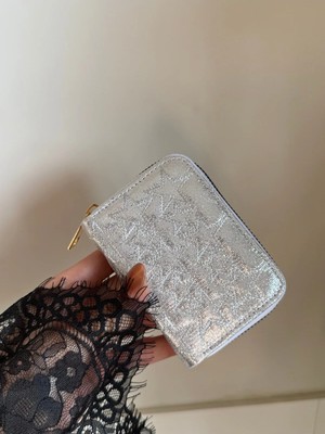 Laletto Bags Kadın Star Dikişli Küçük Boy Parlak Cüzdan