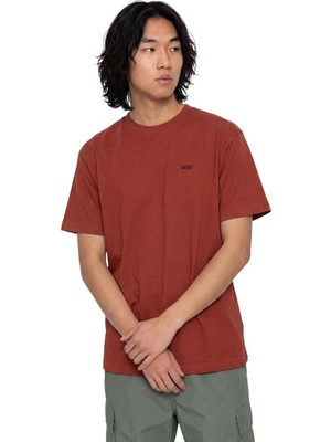 Vans Left Chest Iı Loose Ss Tee Erkek Bordo T-Shirt - VN0010FF