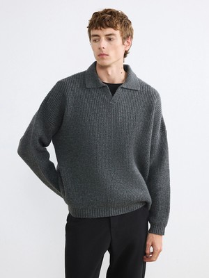 Lc Waikiki Yeni Sezon Polo Yaka Fitilli Erkek Triko Kazak