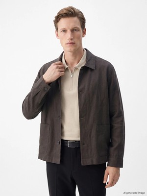 Lc Waikiki Yeni Sezon Regular Fit Gömlek Yaka Erkek Ceket