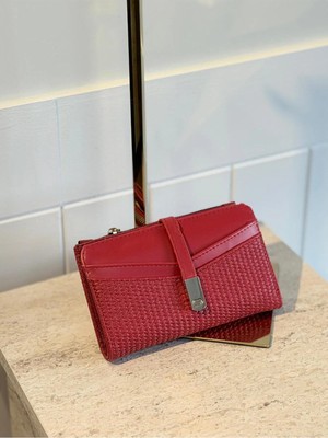 Laletto Bags Kadın Hasır Dokulu Suni Deri Cüzdan