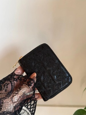 Laletto Bags Kadın Star Dikişli Küçük Boy Parlak Cüzdan