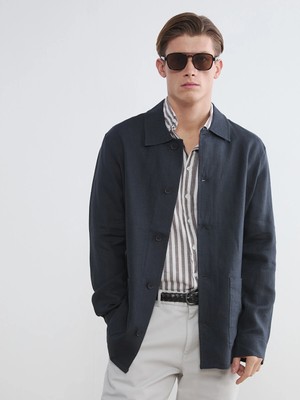 Lc Waikiki Yeni Sezon Regular Fit %100 Keten Erkek Ceket