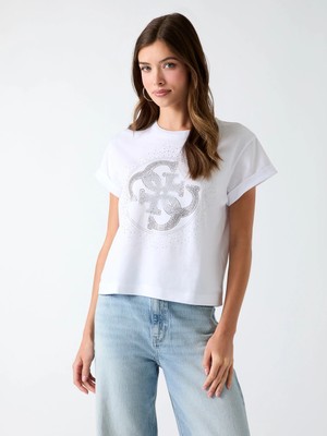 Guess Round Kadın Regular Fit T-Shirt
