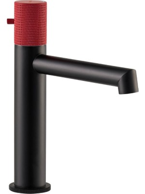 Eva Banyo Fontana Siyah-Kırmızı Lavabo Bataryası