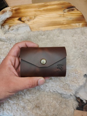 Balthazar Workshop Rellana El Yapımı Hakiki Deri Akordiyon Kartlık