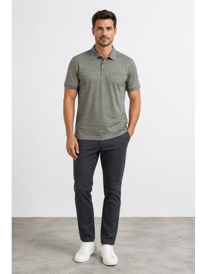 Bihan Store Polo Yaka Cepli Tşhırt Herman 1395-HAKI