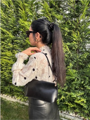 Laletto Bags Kadın Gala Model Gold Detaylı Baget Çanta