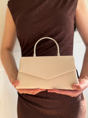 Laletto Bags Kadın Gümüş Kol Detaylı Mektup Kapaklı Abiye & Davet Çantası
