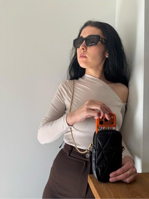 Laletto Bags Kadın Zincir Askılı Çapraz Telefon & Cüzdan Çantası