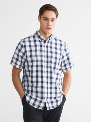 Lc Waikiki Yeni Sezon Regular Fit Ekose Armürlü Erkek Gömlek